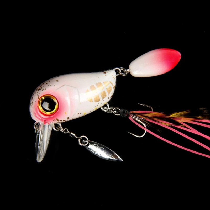 yunyun Floating Minnow Fishing Lure Wobbler Floating Hard Artificial Baits 3D Eyes 4+2cm 8g For Trout Walleye Fishing Tackle