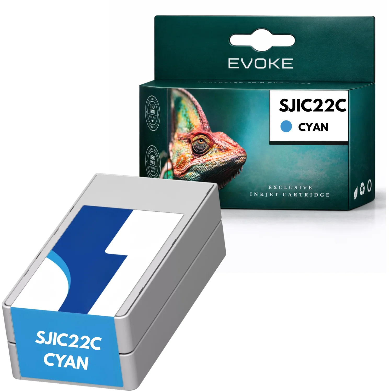 Evoke compatibele inkt voor Epson Sjic22 C33S020602 cyaan Colorworks Tm-C3500