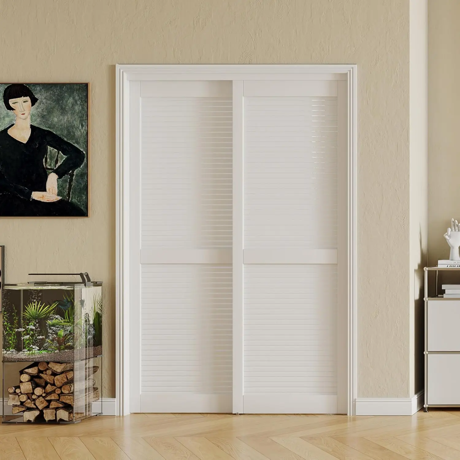 Louver Closet Doors, 60