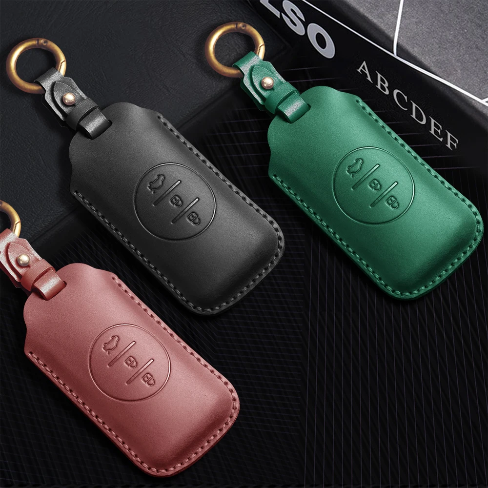 

Car Leather Key Case Cover Holder For Chery Tiggo 7 Tiggo 8 Pro 8 PLUS Arrizo 5 Protective Shell Accessories