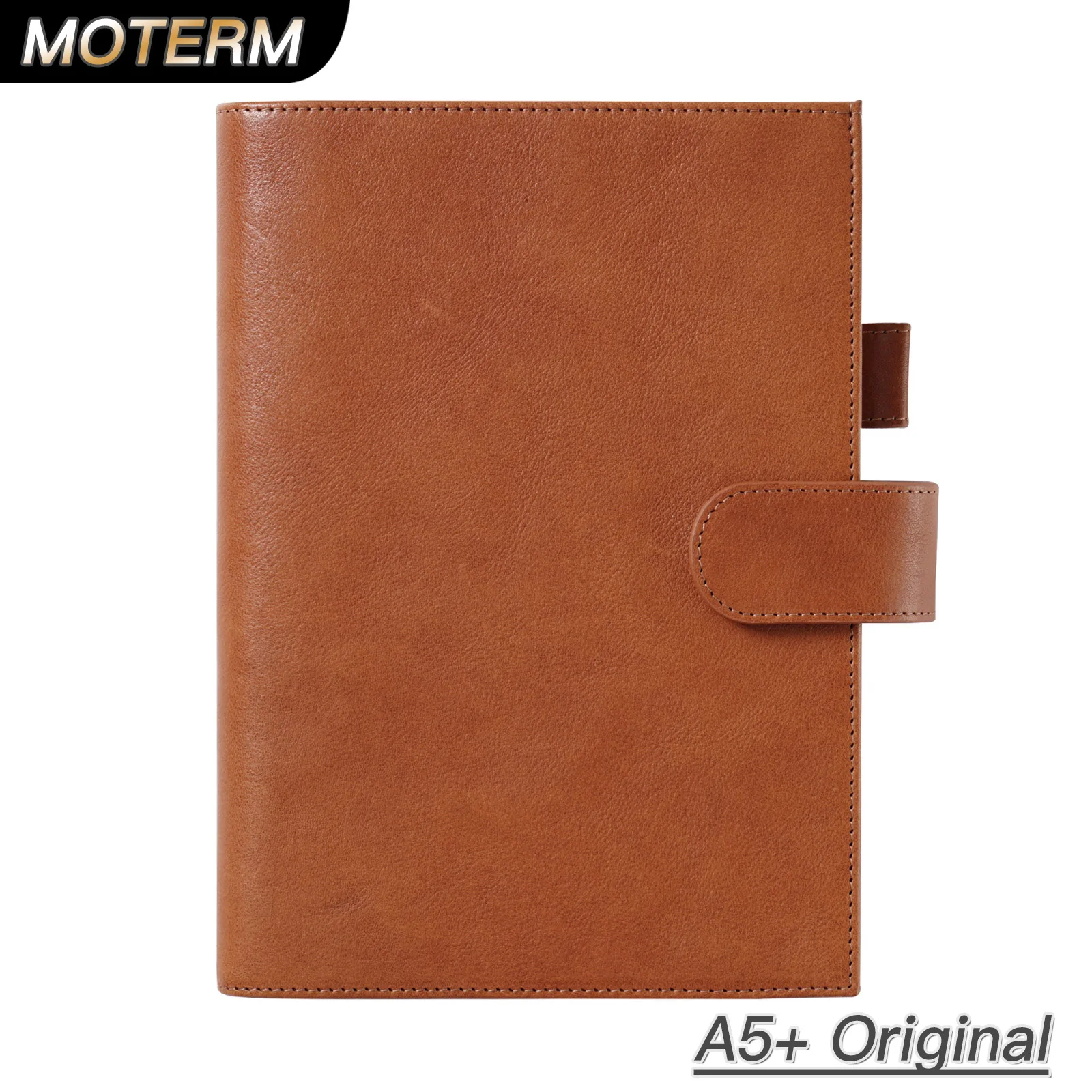 Moterm couro curtido vegetal de grão integral original a5 + capa para hobonichi primo a5 tamanho notebook planejador organizador agenda