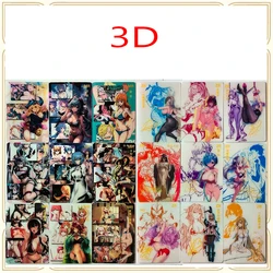 Anime Goddess Tales DIY ACG Boys Game Toys Collectible Cards Christmas Birthday Gifts Board 20PC/Set Game 3D Changing Cards