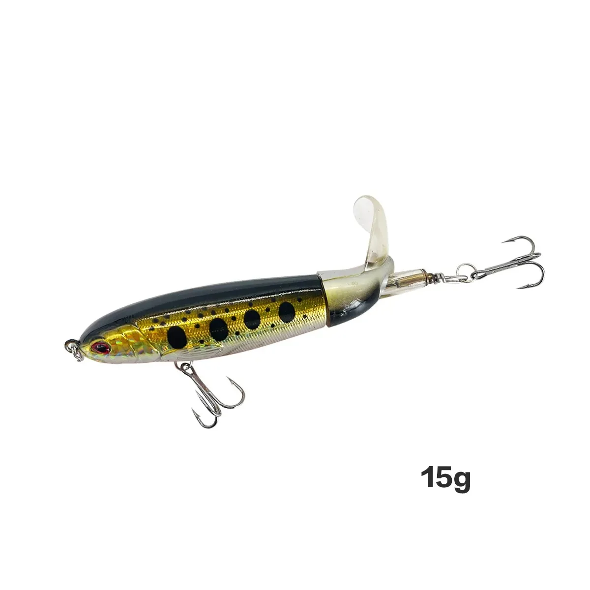 13G/15G/35G Topwater Visaas Kanjer Popper Kunstmatige Aas Harde Plopper Zacht Roterende Staart Visgerei Aas