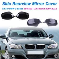 High Quality Side Rearview Mirror Cover Wing Mirror Caps Fit For BMW E90 E91 Lci 2009 2010 2011 2012 Car Accessories 51167135098