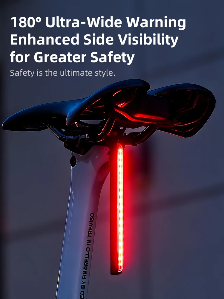 AliExpress ESLNF 7-Color Adjustable Bicycle Taillight Type-C Rechargeable Long Battery Life Waterproof Bicycle Warning Rear Light 2026 New