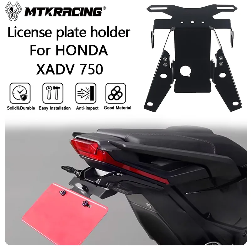 MKLIGHTECH LICENCE PLATE BRACKET For HONDA XADV 750 2021-2024 Motorcycle Parts Tail Neat Fender Registration Bracket