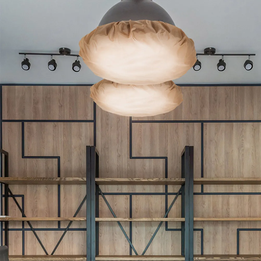 

2 шт. антибликовых абажуров для подвесных светильников, термостойкий потолочный рассеиватель, распределение света на 360 градусов, тканевый абажур для защиты глаз