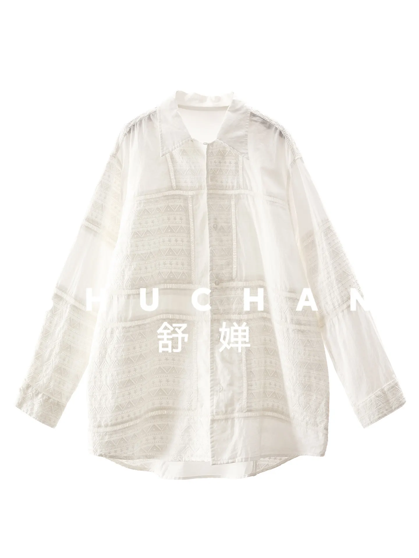 

60 Pure Cotton Hollow Embroidered White Shirt in Early Spring Women's 14K6 Blusas Femininas Com Frete Gratis