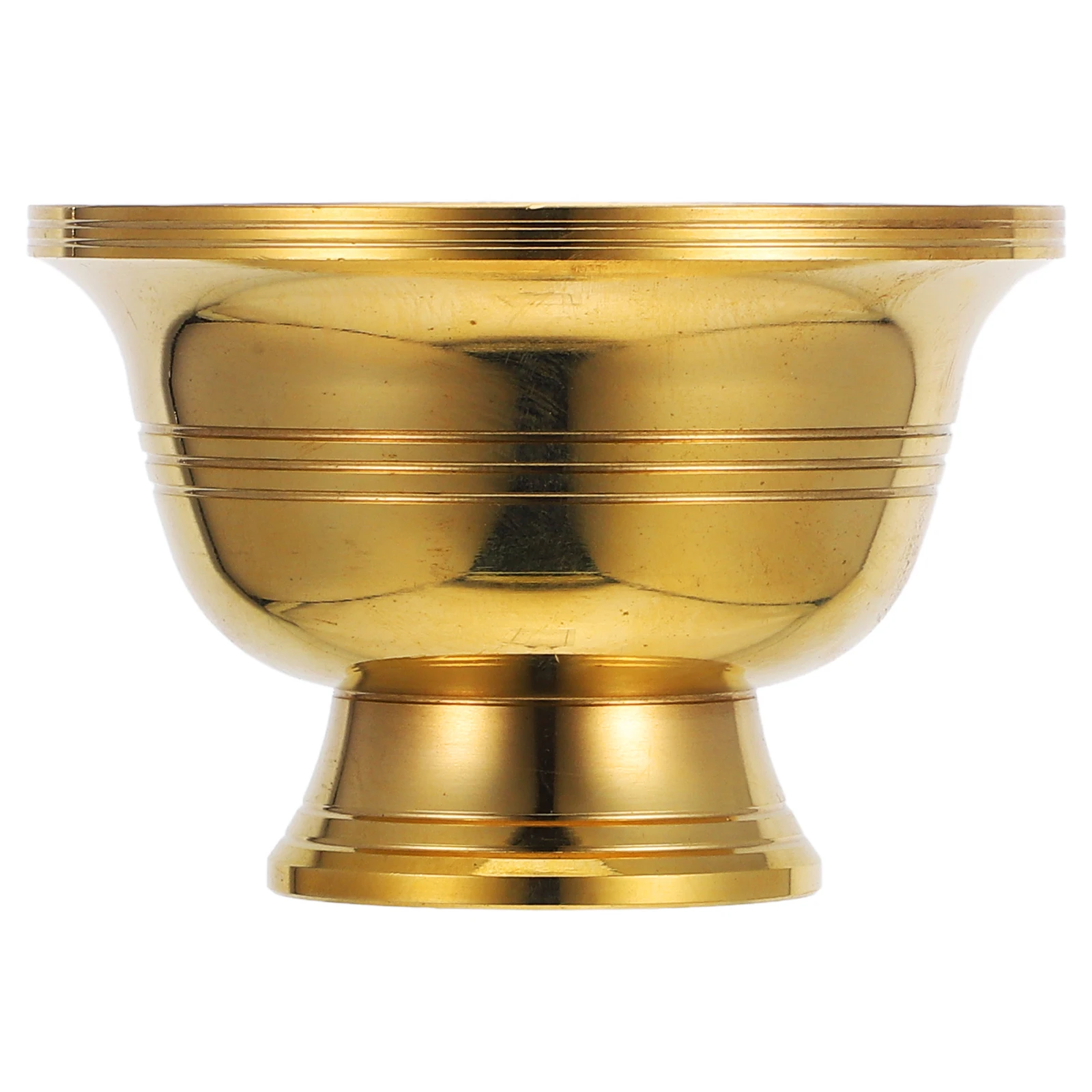 

Offering Cup Water Bowl for Buddha Home Temple Decor 68mm Diameter Copper Alloy Smudge Bowl Holy Sacrifice Vessel
