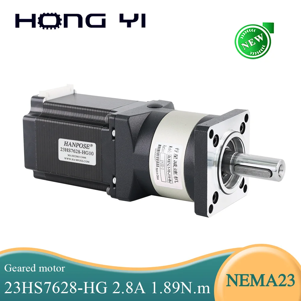 

Stepper Motor 57 Motor 189N.CM 23HS7628-HG 2.8A Extruder Gear Stepper Motor Ratio 3:1 10:1 16:1 Planetary Gearbox Nema 23 gear