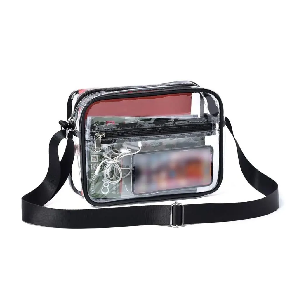 

Waterproof Storage Bag PVC Transparent Bag Jelly Bag Summer Women Handbags Beach Bag Shoulder Pouch Crossbody Bag Sports