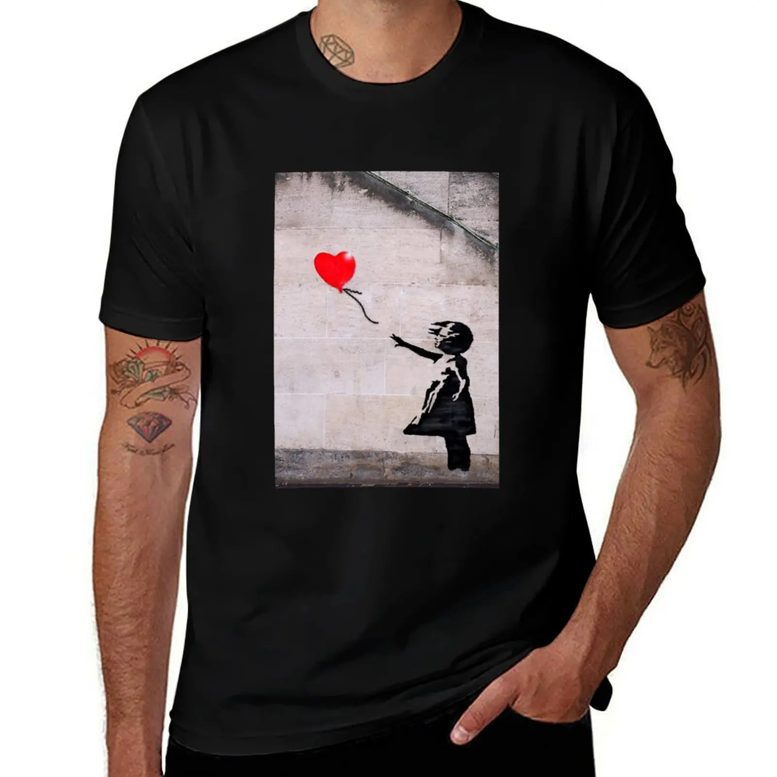 

Banksy, Hope T-Shirt T-Shirt Plus Size Workout Short Sleeve Top