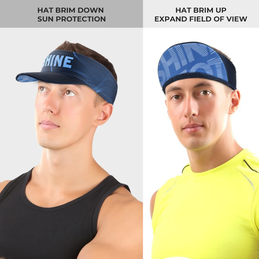 Summer Running Caps Breathable UV Protection Baseball Hats Cycling Hiking Beach Sport Tennis Empty Top Sun Visor Hat Men Women