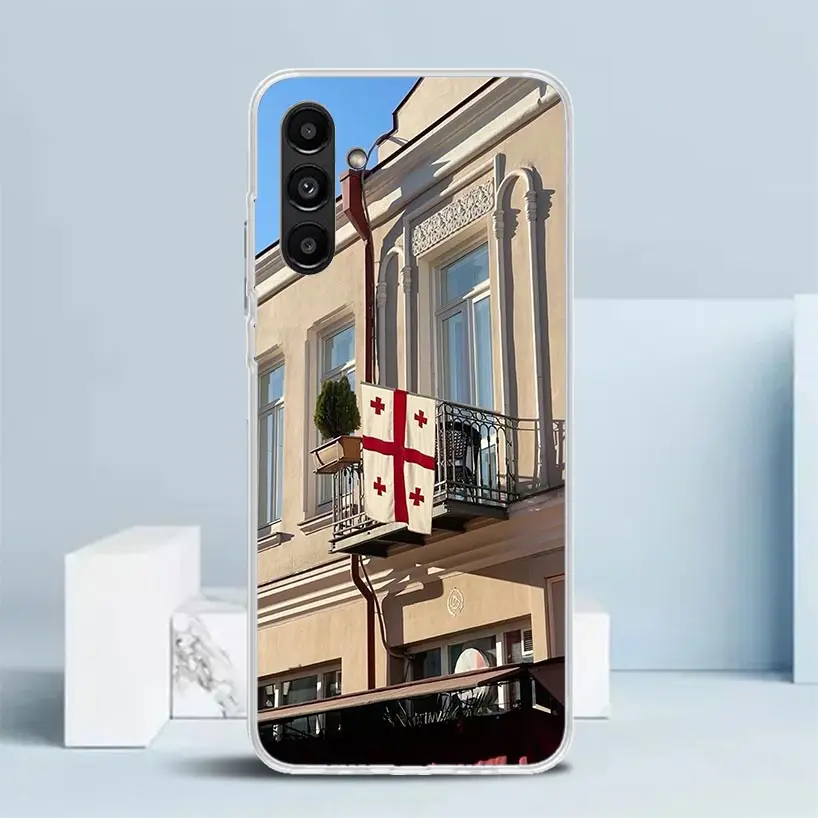Georgia Flag Phone Case For Samsung Galaxy A17 A37 A57 A16 A15 A14 A13 A56 A55 A54 A53 A36 A35 A34 A33 A26 A25 A24 A23 Galaxy A5 view 5