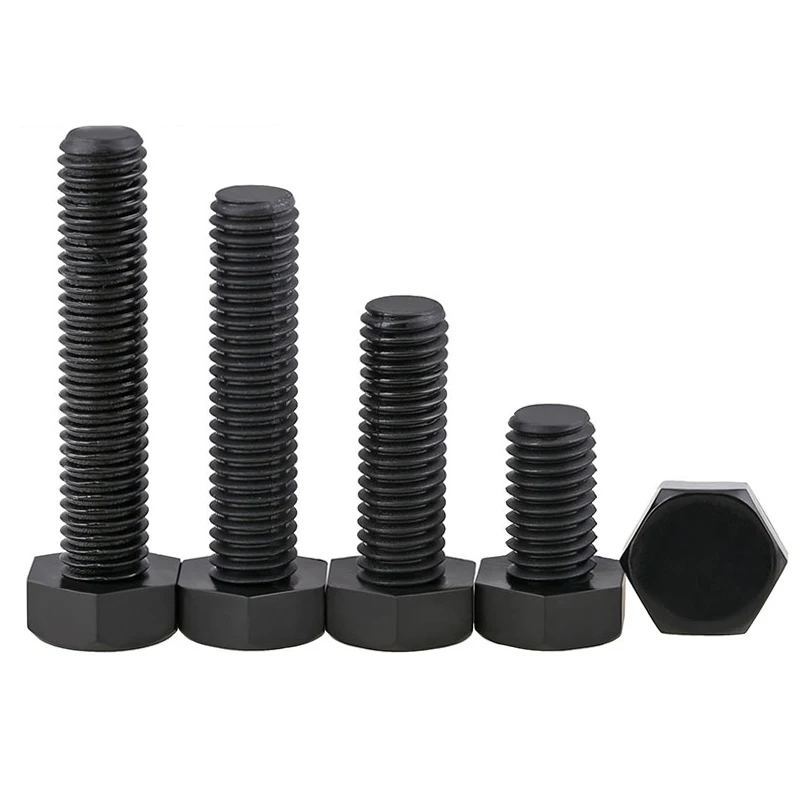 Nylon Black Hex External Head Screws M3 M4 M5 M6 M8 M10 M12 Plastic Insulation Hexagon Bolts