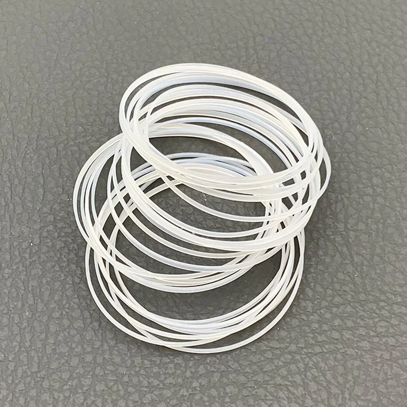 2/4PCS Dia 26-35mm High 1.2mm Thick 0.5mm White Watch Glass O-Ring Waterproof RingWatch Repair Parts Ring Accessories