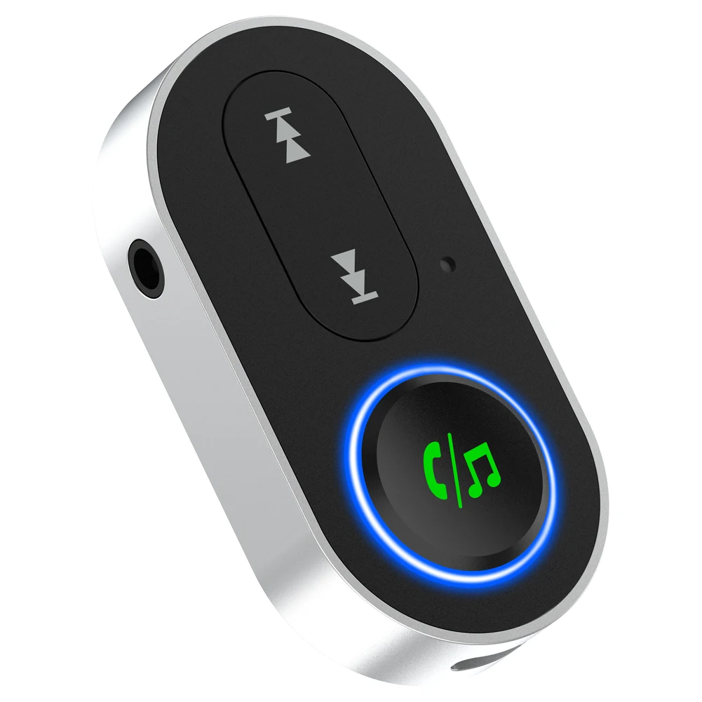 Smart for 5.3 FM Transmitter MP3 Player with 16h Battery Life AUX/USB Airplane Mode Voice Assistant WAV-BR10P