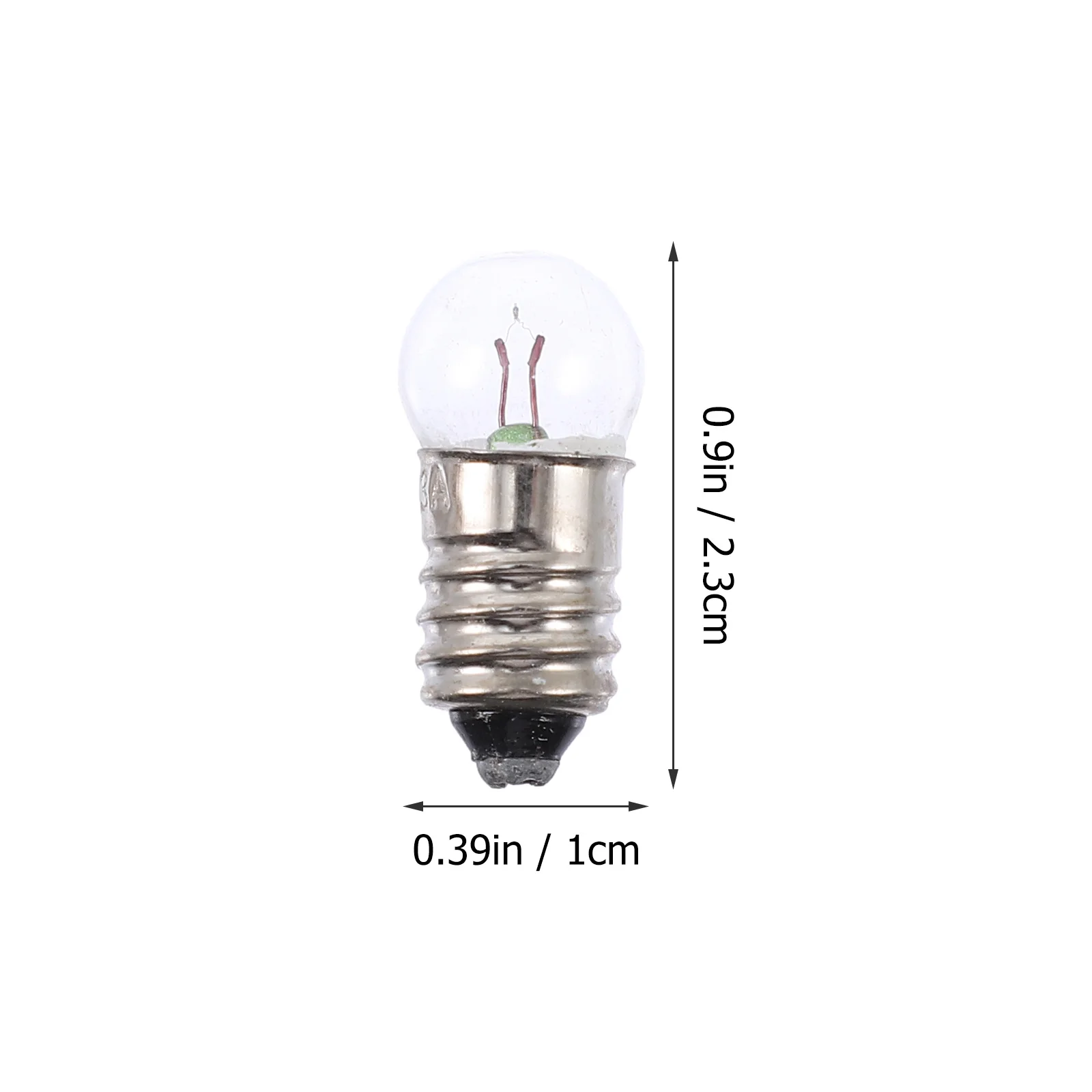 50Pcs Mini Light Bulbs 3.8V Small Round Screw Base for Science Experiments Physics Lab Electrical Circuit Kit Teaching
