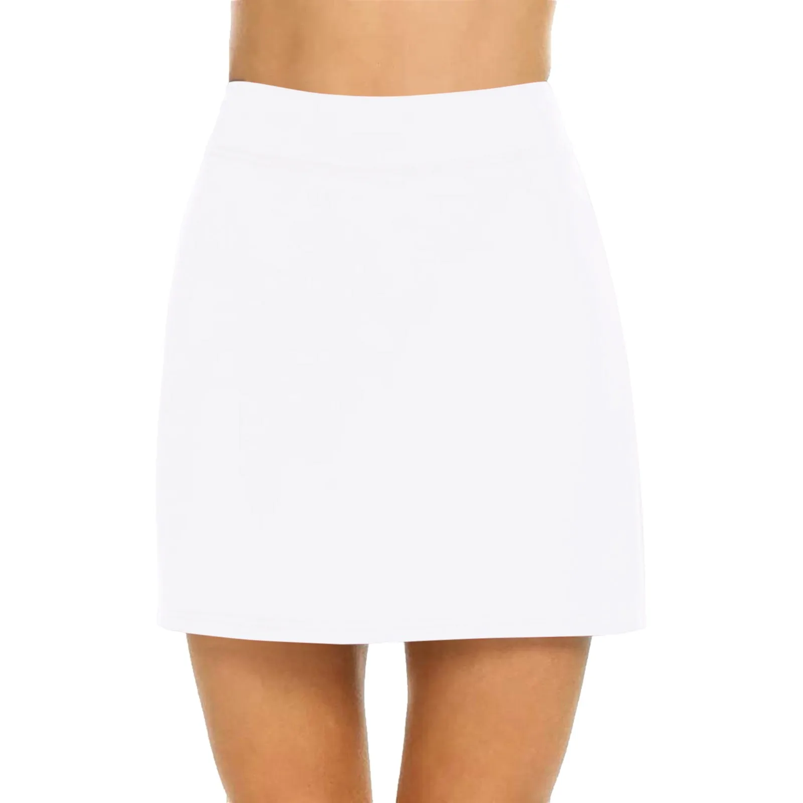 Womens Casual Solid Tennis Skirt Yoga Sport Active Skirt Shorts Skirt