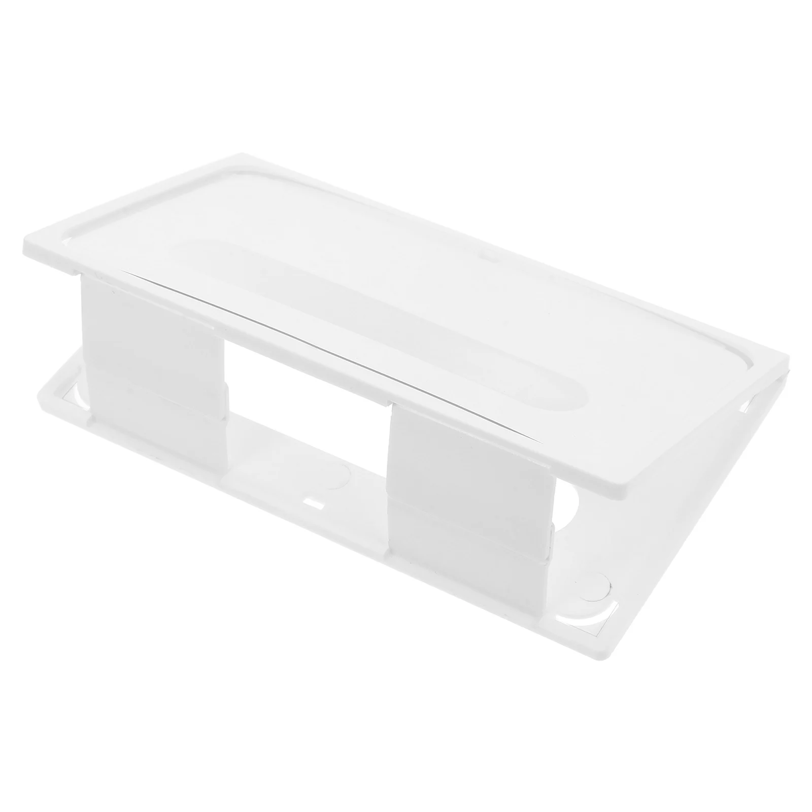 

Plastic Display V shaped Nameplate for Meetings Classrooms White Tabletop Sign Holder Poster Rack Menu Storage