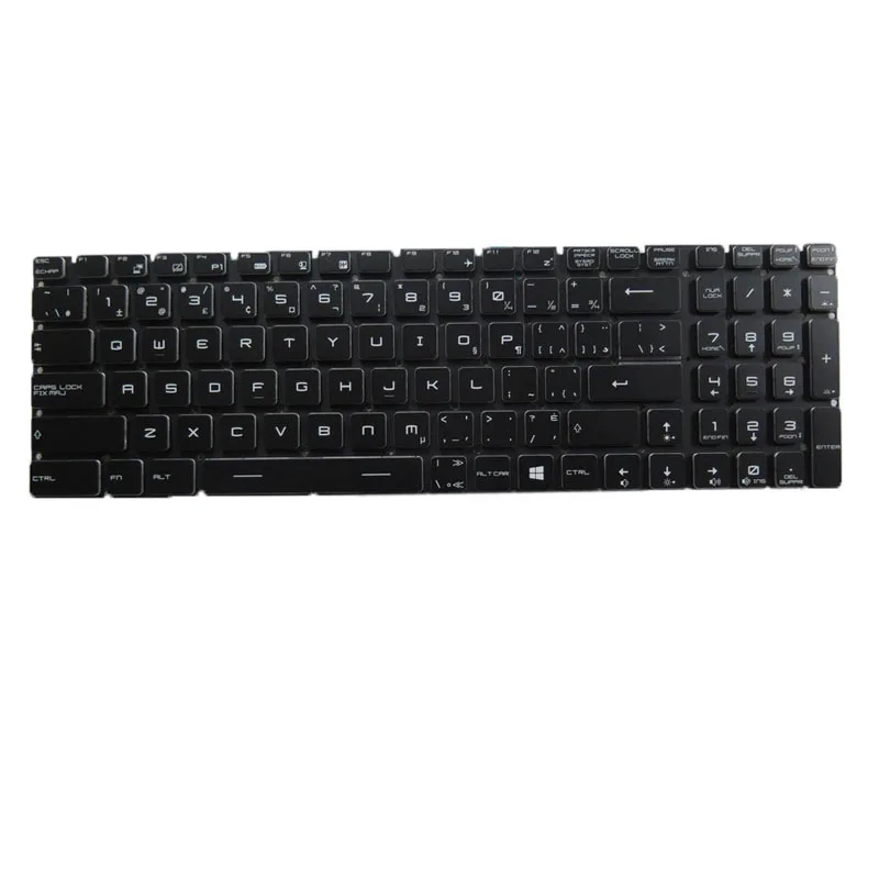 YD Laptop Per Key RGB Backlit Keyboard For MSI 9Z.NEKBN.B2M S1N-3ECU212-D10 S1N3ECU212D10 MS-16P1 Canada CA Black No Frame New