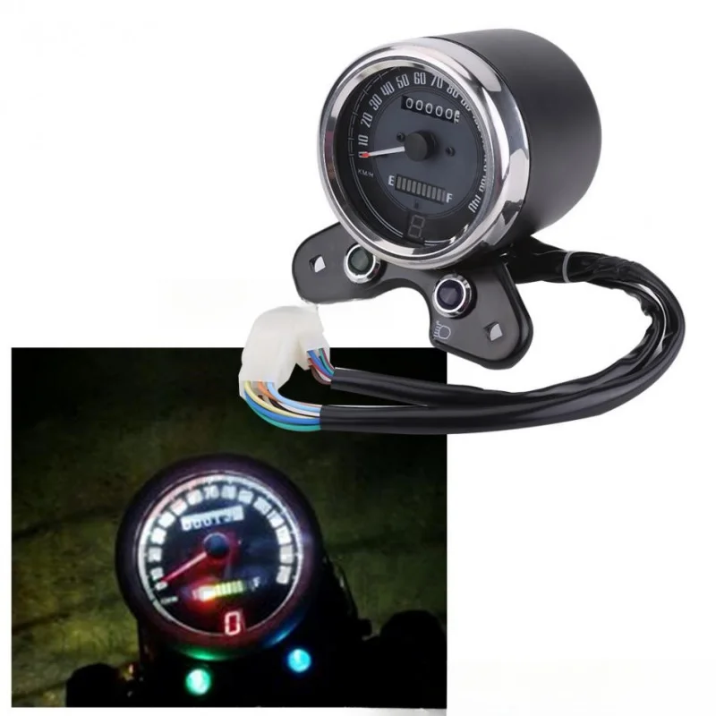 

Motorcycle Retro Modified Instrument/New LED Signal Light Kilometer Meter/Jialing/GN Retro Odometer CG
