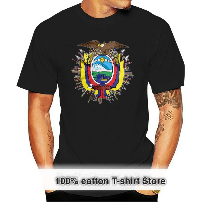 2024 Cool Ecuador Shield Quito Galapagos Condor Republica Equatoriano Mens T-shirt Tee