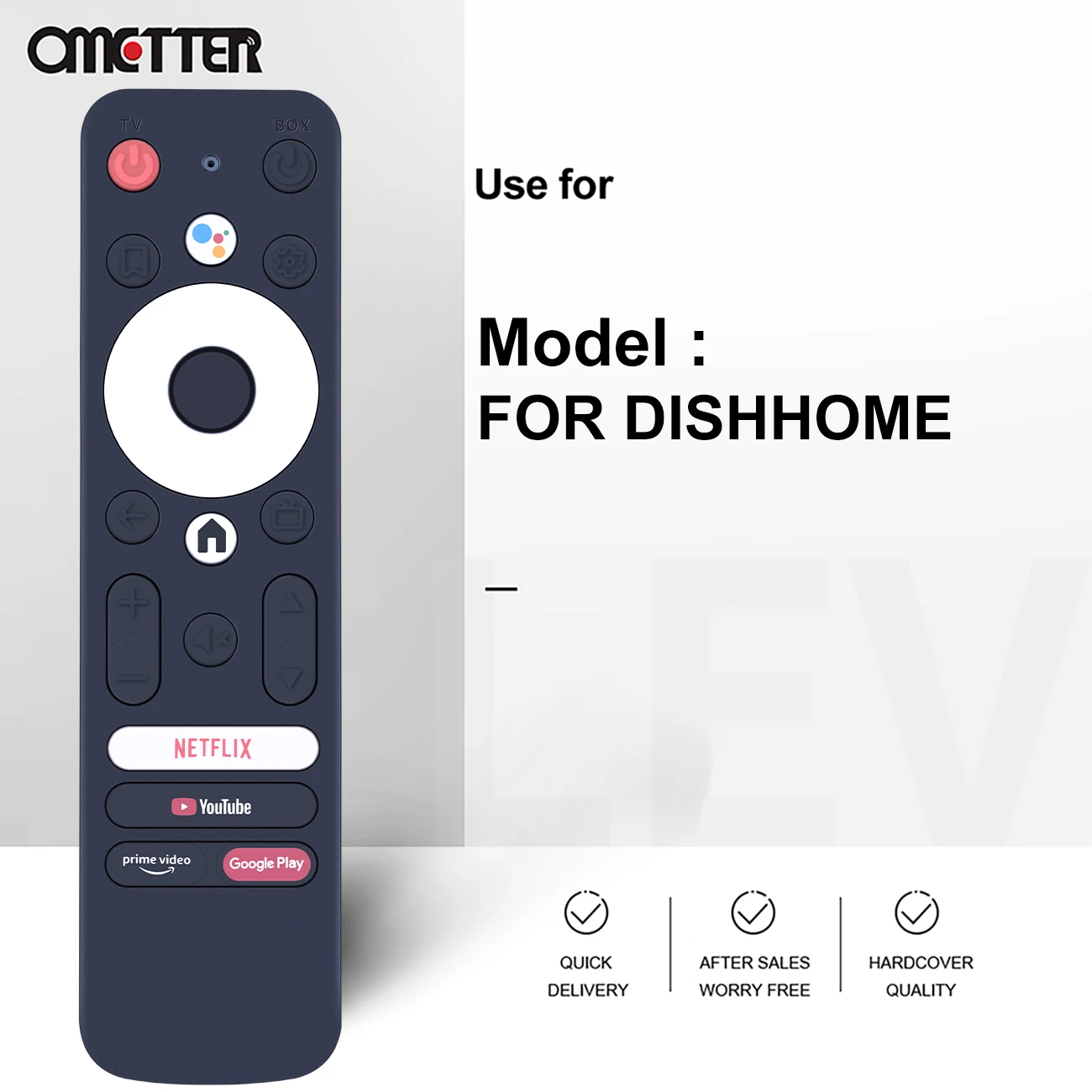جهاز التحكم عن بعد الصوتي الجديد لجهاز تدفق الأطباق 4K HDR غاسل DH4K