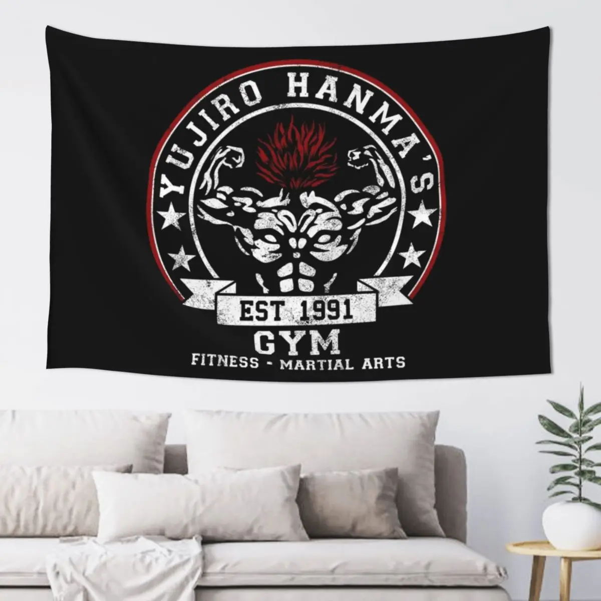 Strongest Gym on Earth Tapestry Outdoor Decoration Wall Decor Aesthetic Room Decoration Home Supplies Tapestry