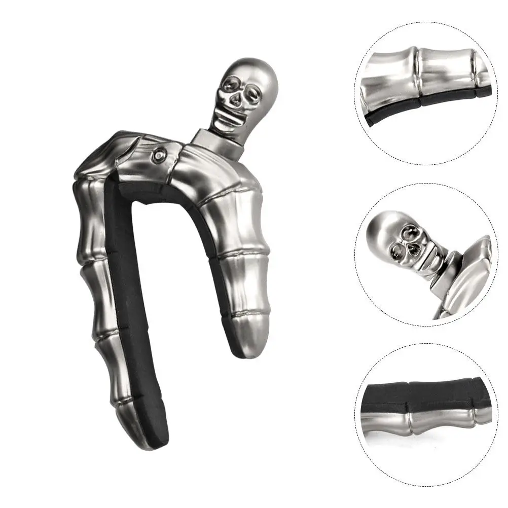 Skull Head Guitar Capo Exquisite Metal Guitar Clamp for Acoustic Classical Ukulele Tone Modifier Multi-Function Capo