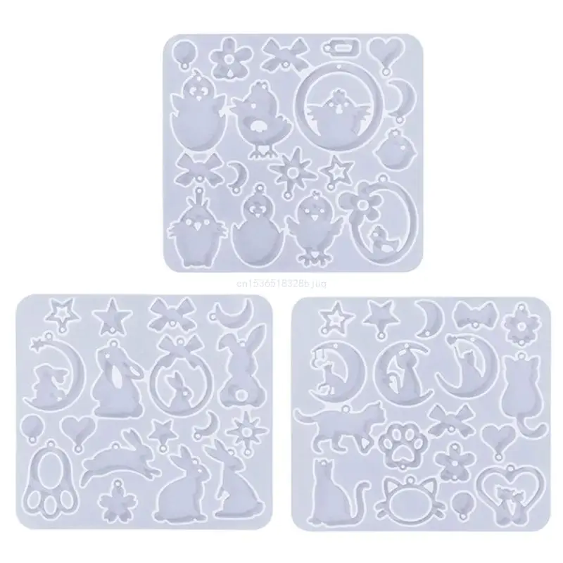 Animal Silicone Molds DIY Crystal Resin Casting Mold Earrings Pendant Molds Dropship