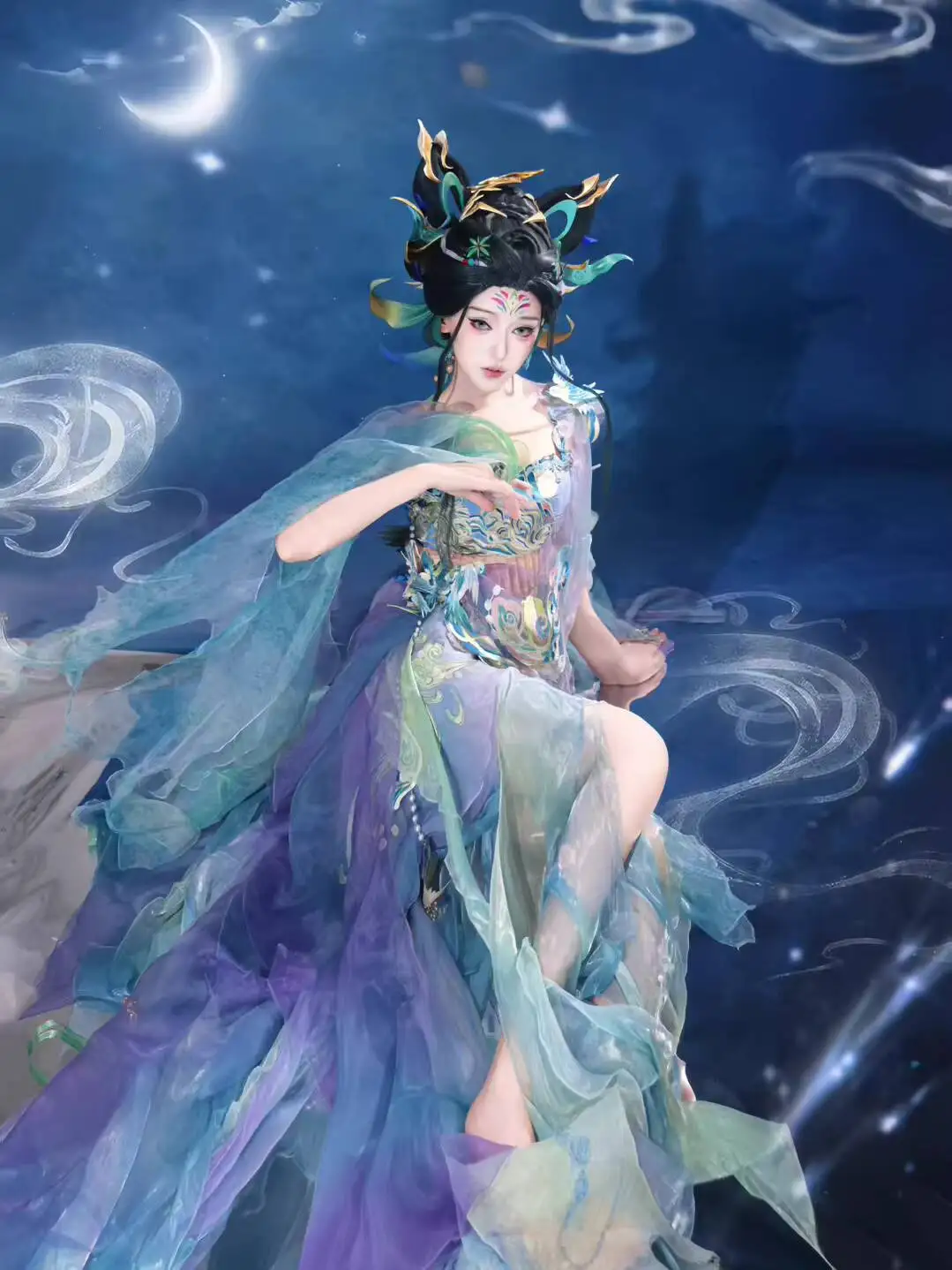 

Magic Pavilion[wan wu sheng]Improved Han Element Exotic Style Western Girl Heavy Embroidery Luxurious Fairy Full Set