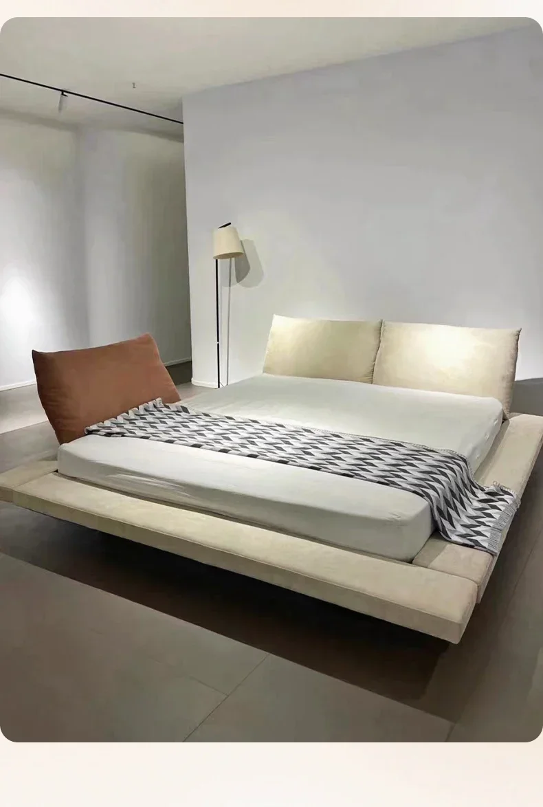 TTTTLight Luxury Removable Backrest Bed Modern Minimalist Italian Creative Functional Fabric