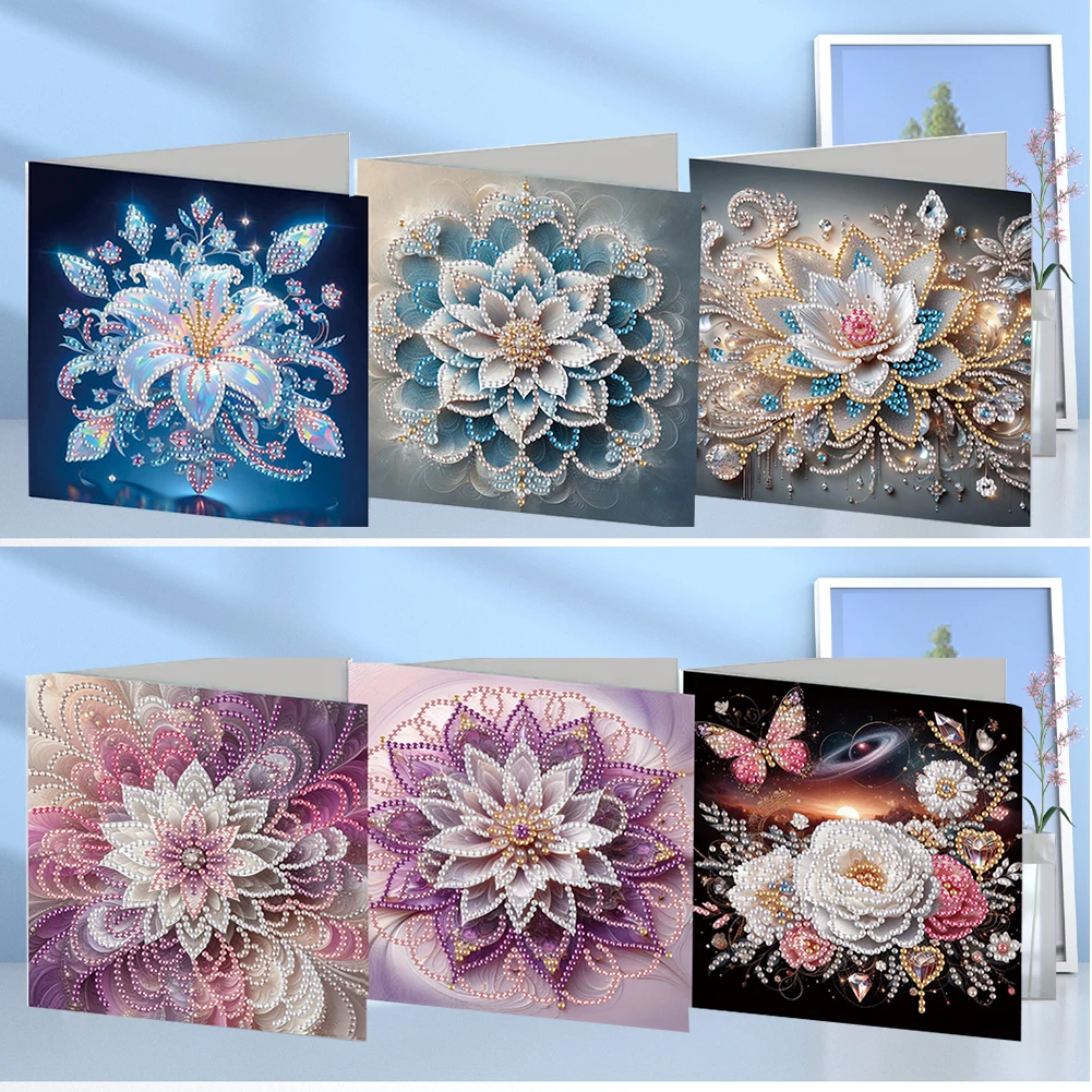 

Набор из 6 зимних открыток с тигром и кошкой для алмазной вышивки, открытки с алмазной вышивкой для ежедневных пожеланий, поздравительные открытки с алмазной вышивкой для семьи и друзей в подарок