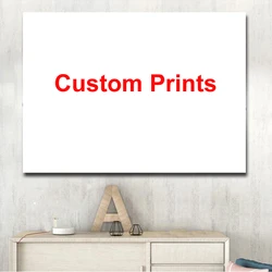 Custom Prints Canvas Painting DIY Posters Your Photo Favorite Family Customized Picture For Living Room Home Wall Decor No Frame