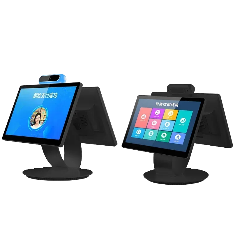 Service Dual Screen Cash Register POS Machine Touch Screen Point Of Sales POS System