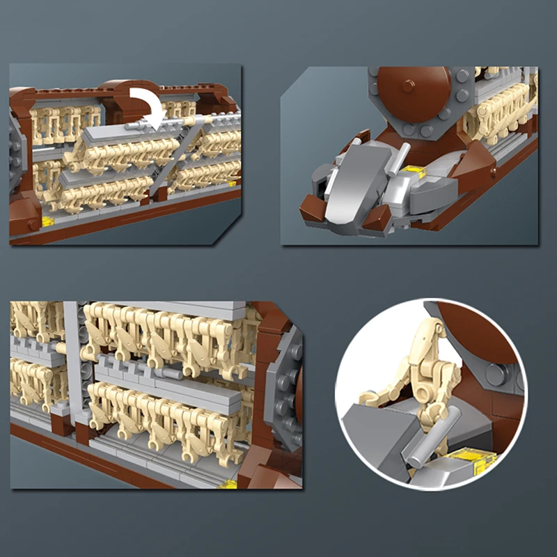 Platoon Attack Craft Destroy Droids MOC Building Blocks Model Star Battle Droids Army Sets DIY Blocks Toys Gifts for Adult - view 5
