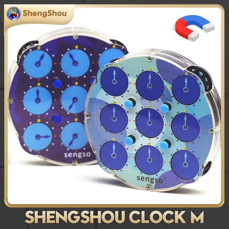 [Cube Zone] ShengShou Magnetic Magic Clock 3x3x3 4x4x4 5x5x5 Sengso Magnetic Clock Puzzle Clock Puzzle Game Toys for Kids