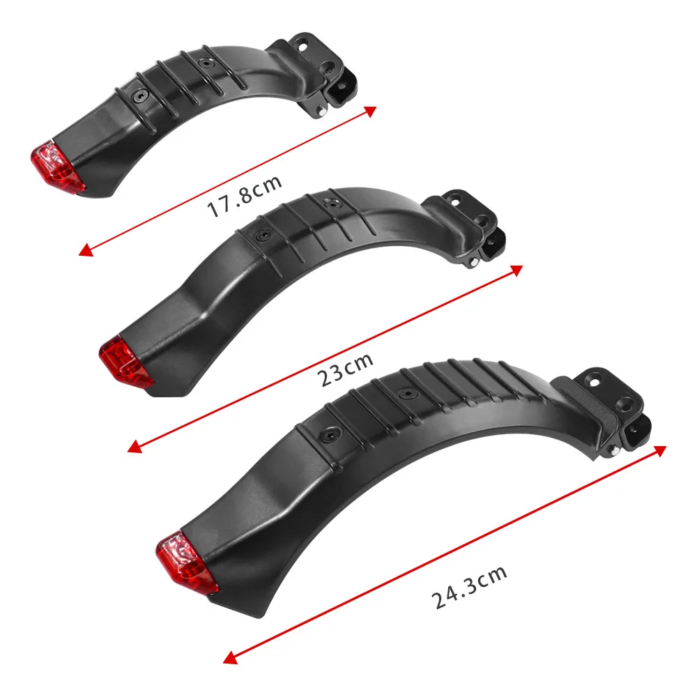 For Carbon Fiber Electric Scooter 6.5/5.5/8 Inch Fender Cover Rear Tail Lamp Flashlight Mudguard Rear Brake Foot Brake Fender