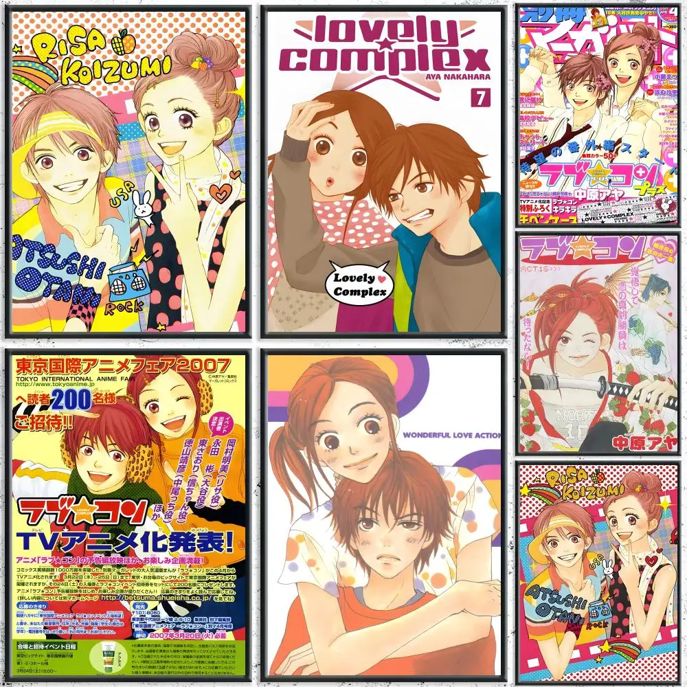 Romantic Anime L-Lovely ComplexS Poster HD Self-Adhesive No Residue After Removal Ideal for All Kinds of Wall Decor