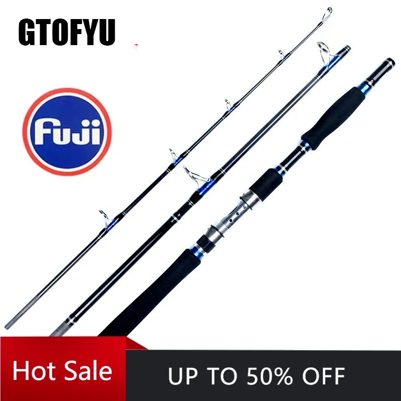 

Fishing Lure Rod 1.8m 2.1m 3 Section Superhard Lure 70-250g Trolling Fishing Rod Carbon Fast Surf Boat Raft Spinning Fishing Rod