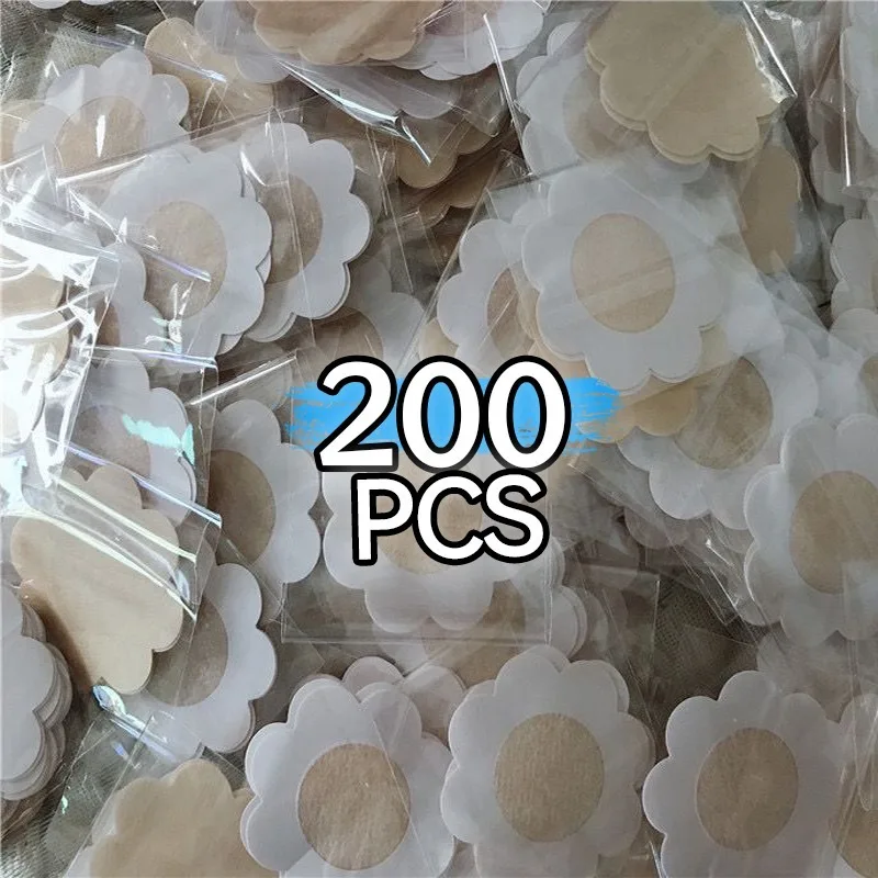 2/200Pcs Nipple Sticker Cover for Women Summer Invisible Breast Lift Tape Disposable Non-woven Bra Breast Patch Pasties Pad