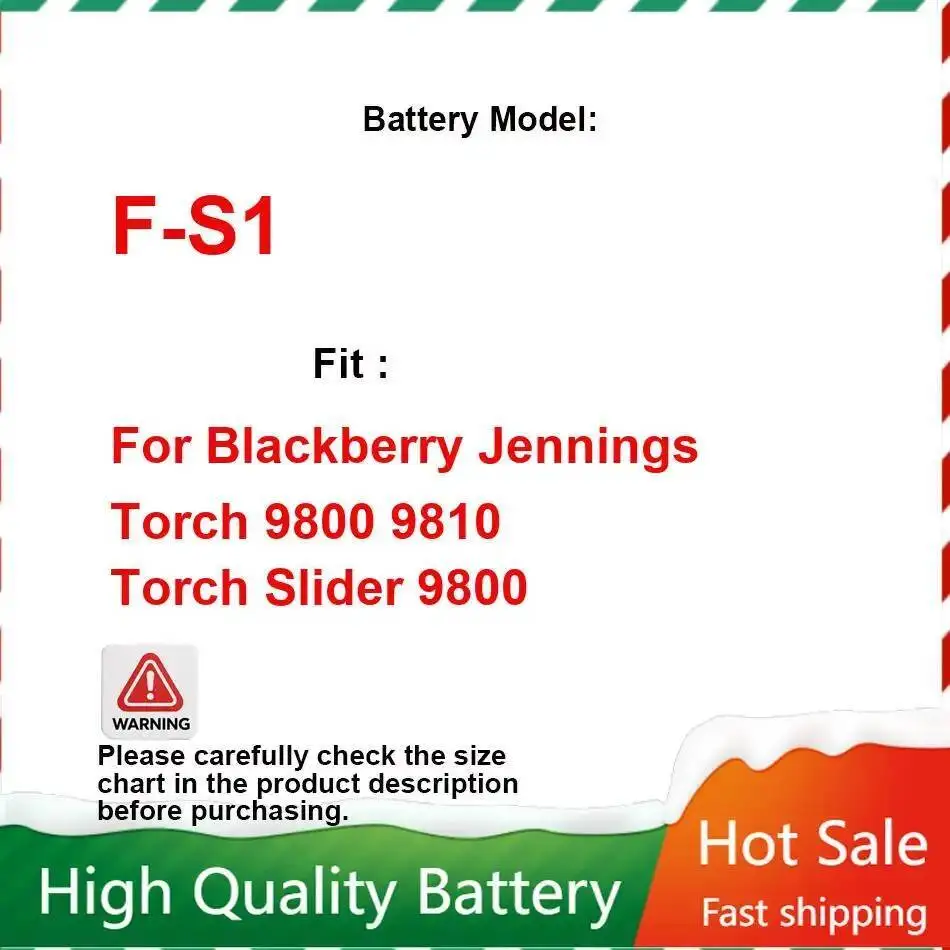 

Аккумулятор мобильного телефона 1270 мАч F-S1, высокое качество для Blackberry Jennings Torch 9800 9810, слайдер