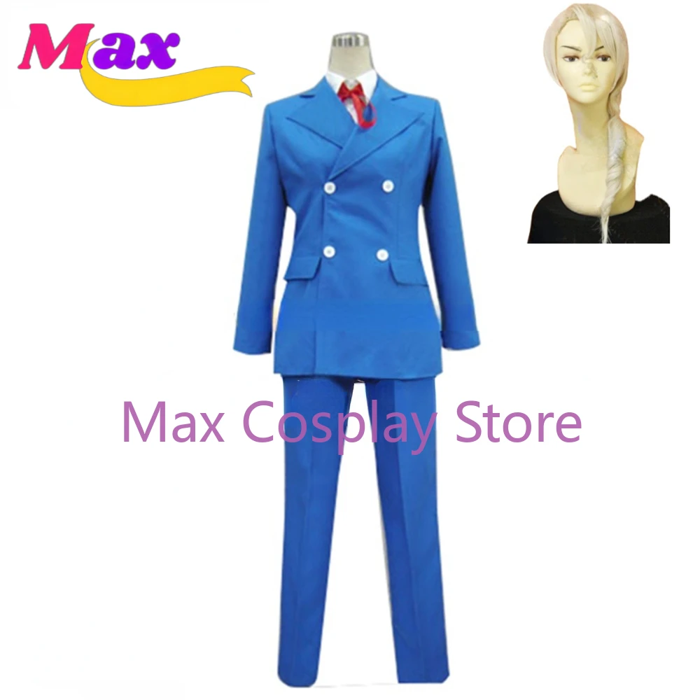 Max Fashion Kristoph Gavin Blue Uniform COS Clothing Cosplay Costume,Customized Accepted NZ