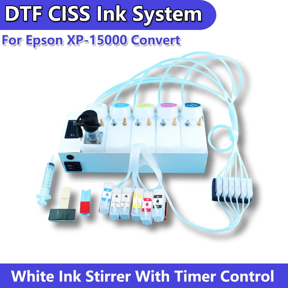 أحدث نظام إمداد الحبر XP-15000 XP15010 DTF كيبك مع آلة تحويل الحبر الأبيض لإبسون XP15000 كيبك