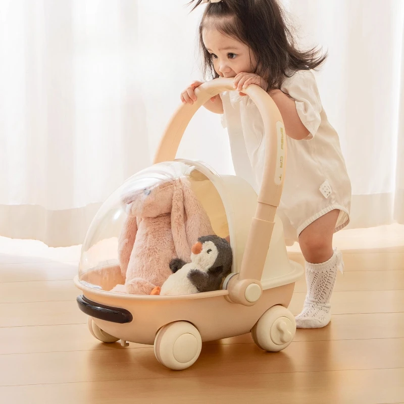 

Baby Walker with Wheel Anti Rollover Early Childhood Education Toy Push Stroller with Music and Lights Baby Walker Toys