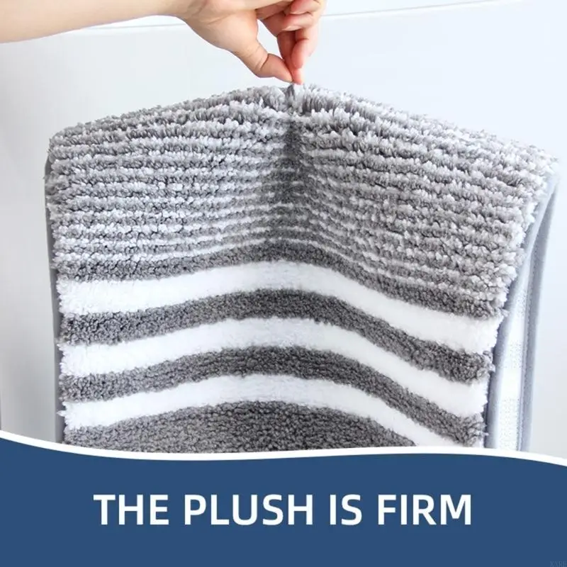 Washable Bathroom Carpet Set Soft Polyester Fiber Slip Resistant For Toilet Floor Comfortable And Durable KXRE