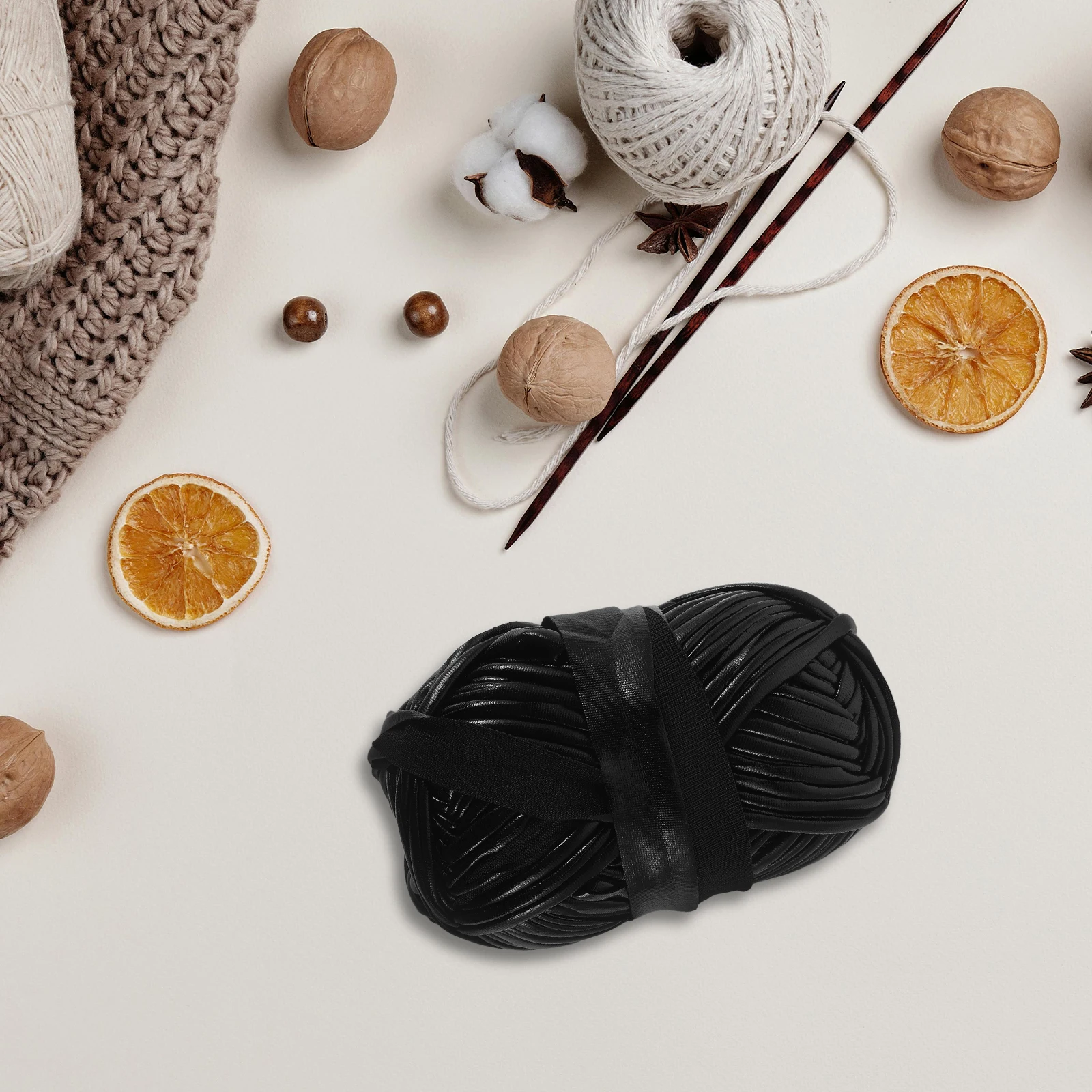 

1 Roll Simulated Yarn Craft Kit Diy Handmade Bag Making Durable Polyester Thread Knitting Material For Tote Shoulder