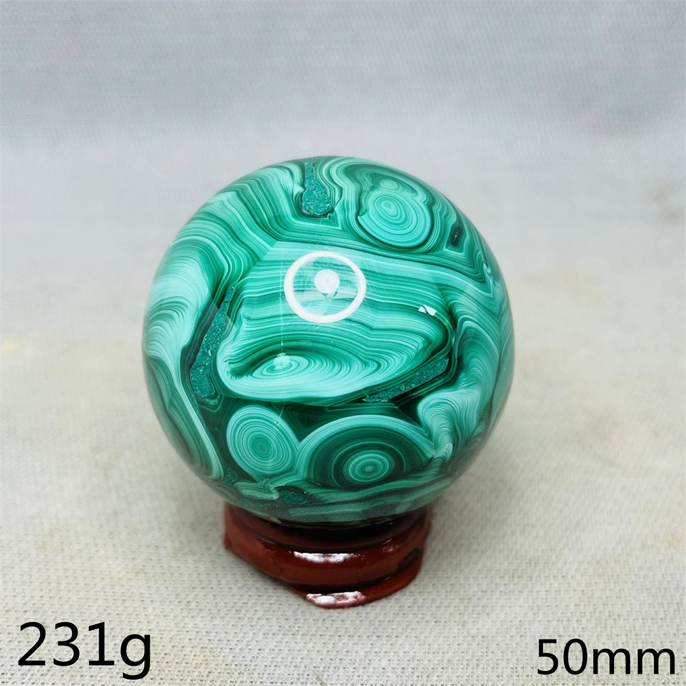 Perfect Malachite Ball Natural Gemstone Hand-polished Super Energy Home Room Decoration Witchcraft Altar Prayer Stone Healing