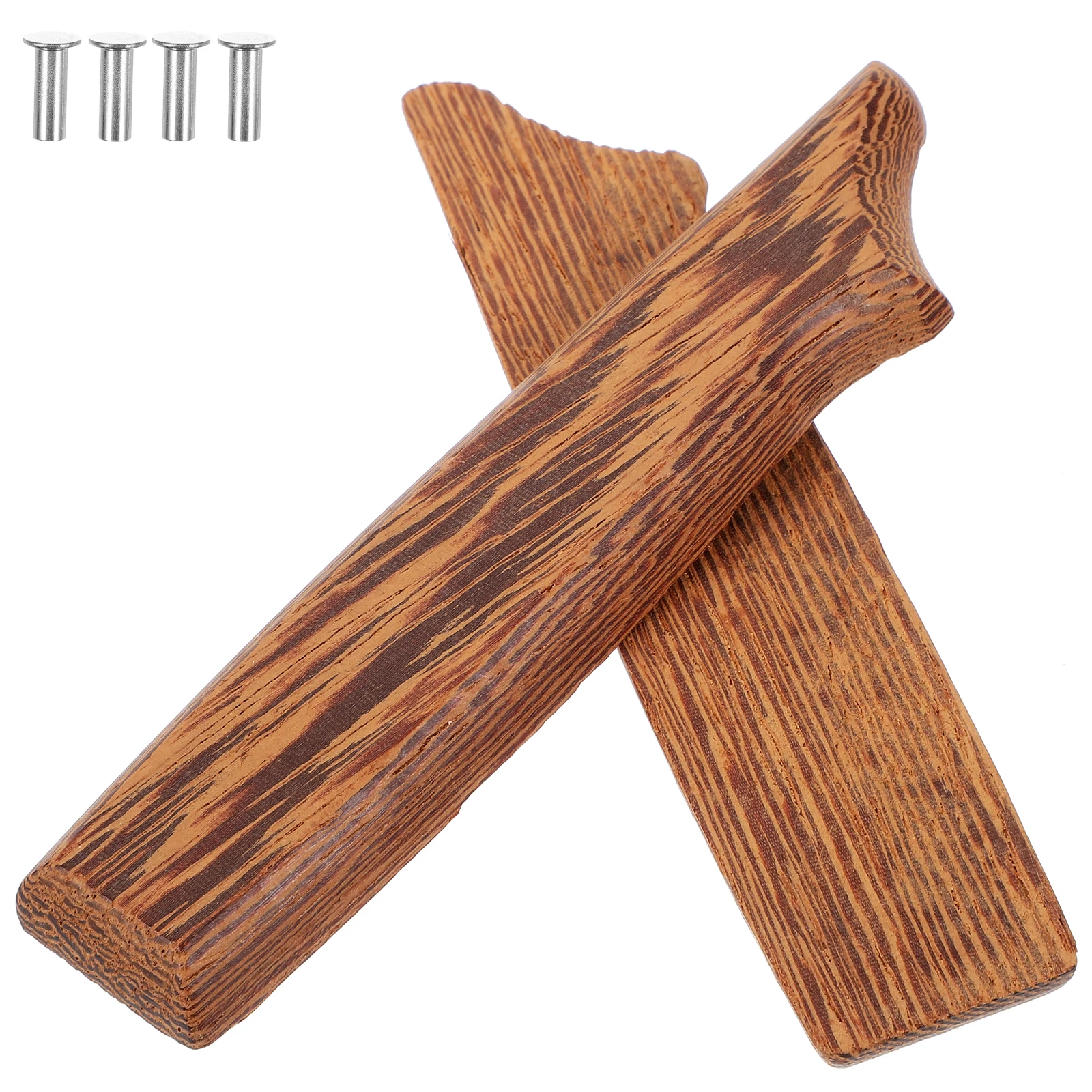 

2 Pcs Tool Handle Accessories Loose Replacement Practical Grip Kitchen Wood Tools